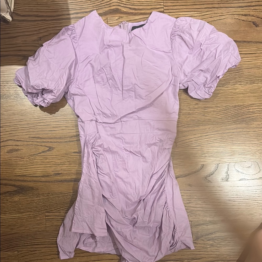 Lavender Puff Sleeve Dress